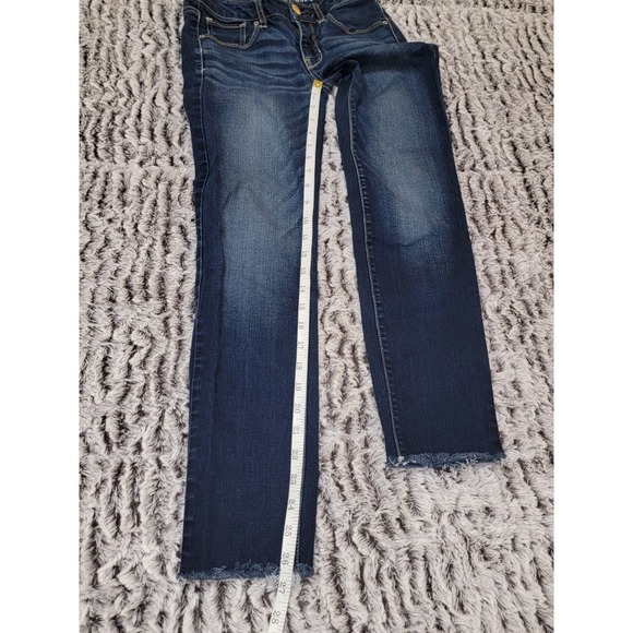 American Eagles Outfitters Super Stretch Skinny Blue Jeans Denim Size 0R - Picture 5 of 8